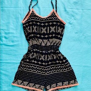 Girls Boho Short Romper